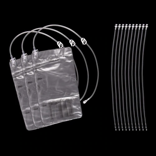 Reusable Multi-Chambered Ozone Insufflation Bag (3-Pack w/ Catheters)